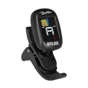 Boston BTU-205 chromatic clip tuner (also G+B+U+V), with full colour display,
