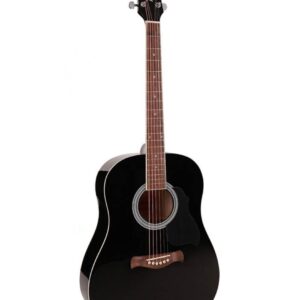 Richwood RD-12-BK acoustic guitar, dreadnought model, die cast machine heads, black
