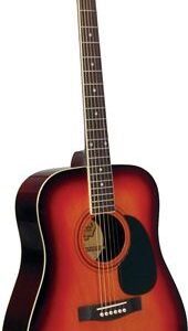 Richwood RD-12-SB acoustic guitar, dreadnought model, die cast machine heads,