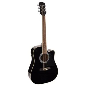 Richwood RD-12-CEBK acoustic guitar, dreadnought model, active EQ, die cast machine