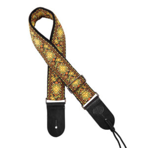 Gaucho GST-184-07 guitar strap, 2” jacquard weave, multi colours