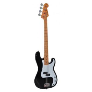 Sx SPB57-BK electric bass guitar, with split single coil pickup, with bag, black