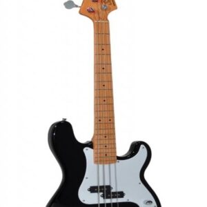 Sx SPB57-BK electric bass guitar, with split single coil pickup, with bag, black