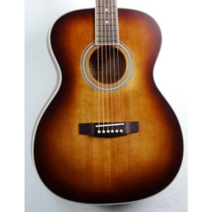 Cort Westerngitaar, PURE-O, Satin Light Burst Top Natural Satin Body, Preamp