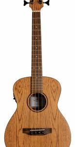 Lanikai LKUOAEBU Ukelele Mini Bass, Oak Series, Preamp, Tasche