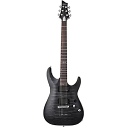 Schecter C-1 Platinum See-Thru Black Satin