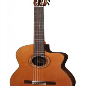 Salvador Cortez CC-60CE classic guitar, solid cedar top, cutaway, Fishman ISY-201
