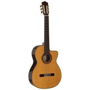 Salvador Cortez CC-60CE classic guitar, solid cedar top, cutaway, Fishman ISY-201