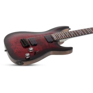 Schecter Omen Elite 7 Black Cherry Burst