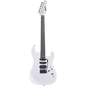 Litejam RGB24/WH smart learning electric guitar, 144 RGB LED's 24 frets HSH with bag