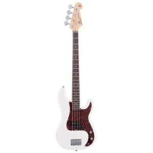 Sx BD2/WT standard Series P-style electric bass gitar white with bag