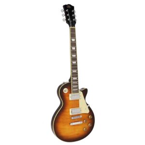 Sx EF3D-DS electric guitar, mahogany body with flamed maple top, tobacco sunburst