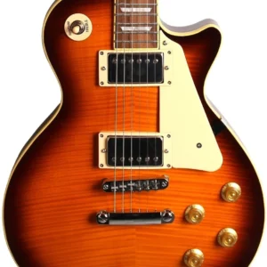 Sx EF3D-DS electric guitar, mahogany body with flamed maple top, tobacco sunburst